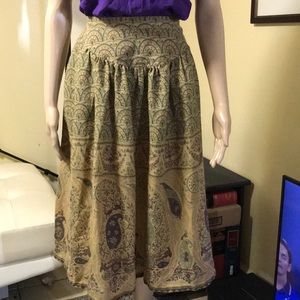 Vintage paisley print skirt